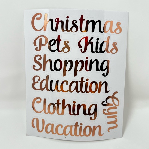 Cash Envelope Stickers Budget Book Labels Daily Planner Binder Monthly Financial - Picture 6 of 13